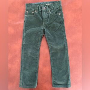 Crewcuts Dark Green Stretch Corduroy Pants